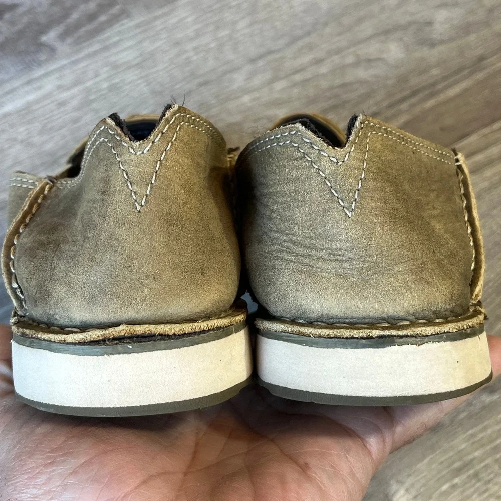 Ariat Cruiser Slip On Shoes Brown Bomber Leather Womens 9 UK‎ 6.5 EU 40